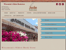 Tablet Screenshot of jankebookstore.com